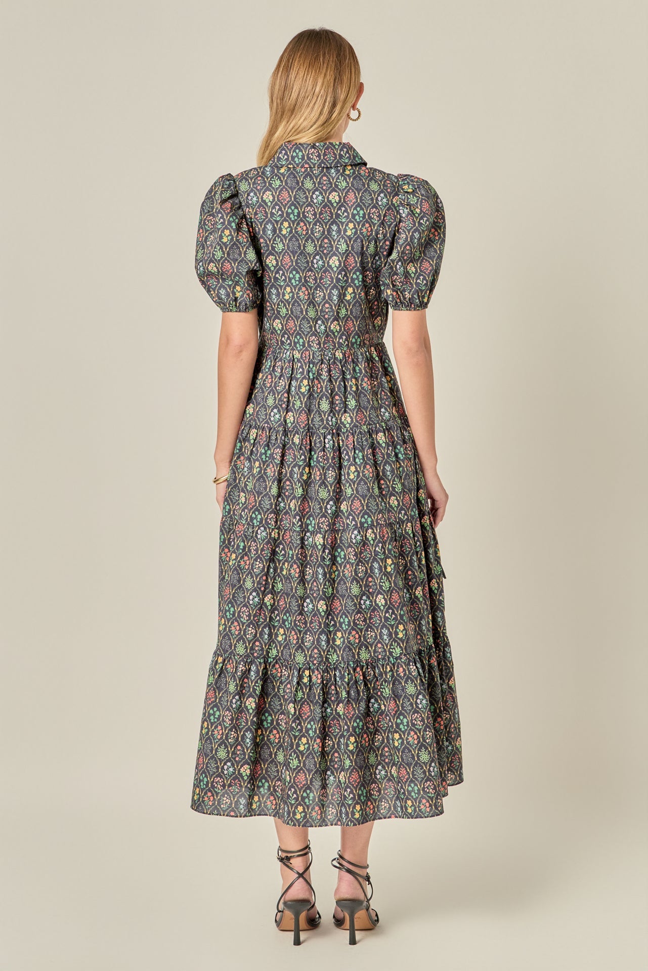 ENGLISH FACTORY - Print Button Up Maxi Dress - DRESSES available at Objectrare
