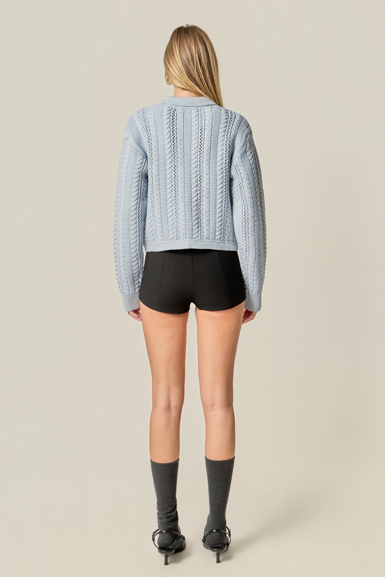 ENGLISH FACTORY - Cable Bow Cardigan - SWEATERS & KNITS available at Objectrare