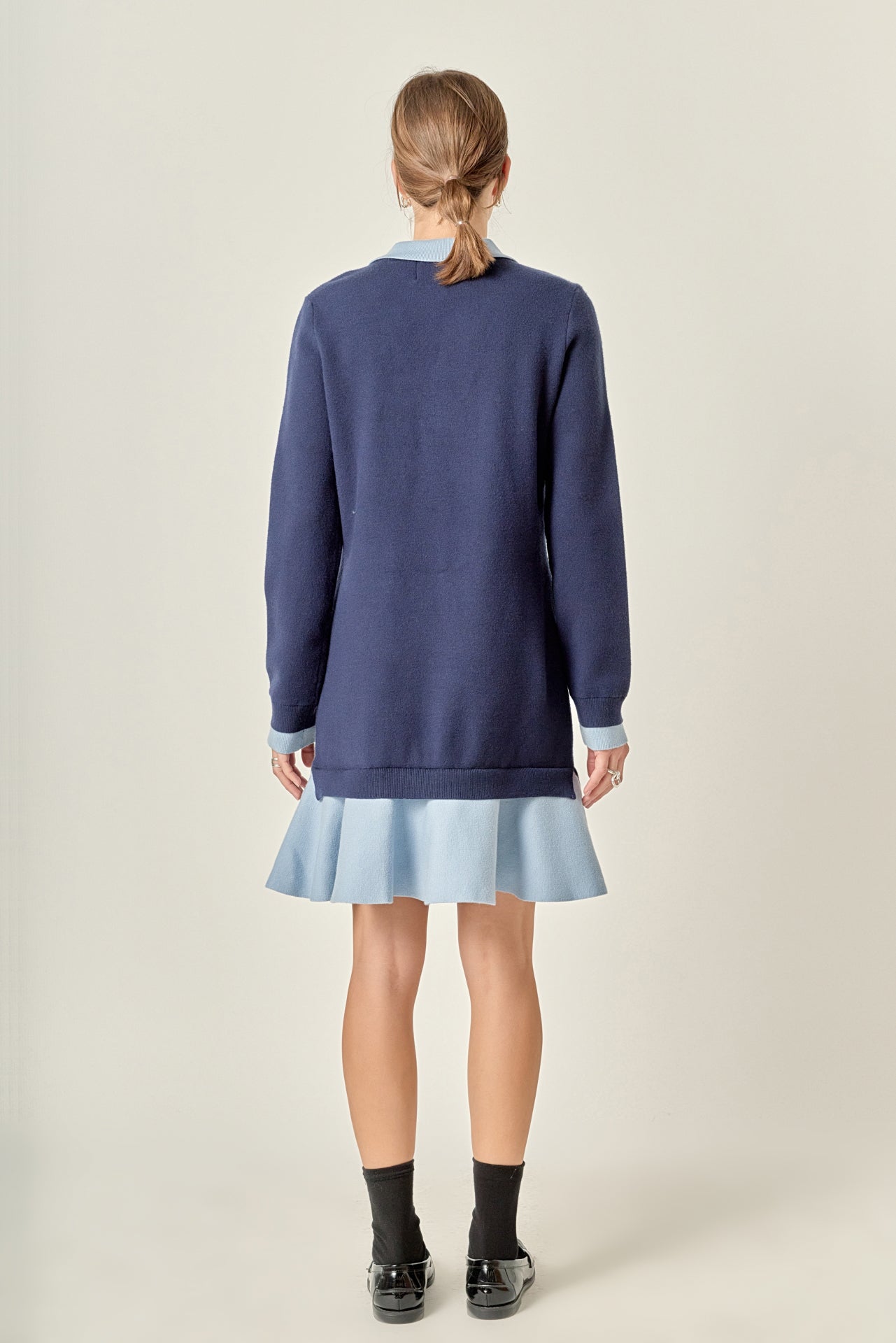 ENGLISH FACTORY - Camilla Colorblock Knit Mini Dress - DRESSES available at Objectrare