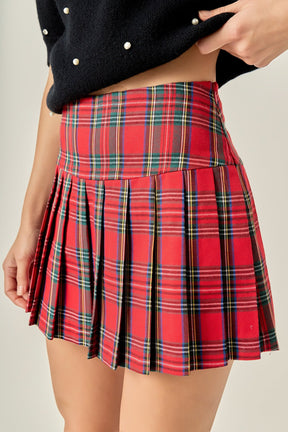 Plaid Skort