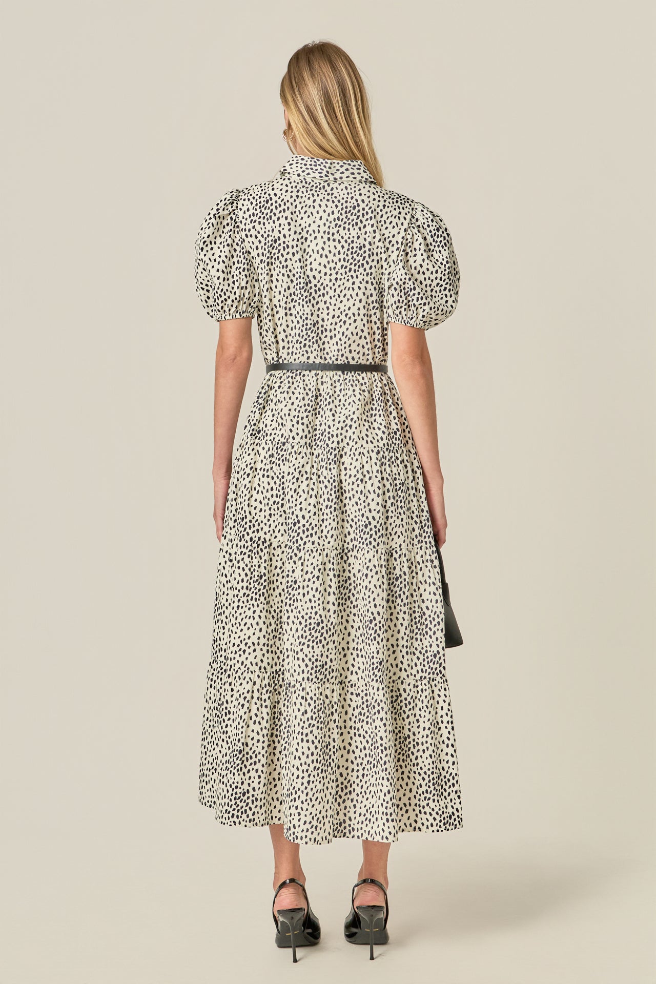 ENGLISH FACTORY - Print Button Up Midi Dress - DRESSES available at Objectrare
