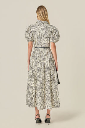 ENGLISH FACTORY - Print Button Up Midi Dress - DRESSES available at Objectrare
