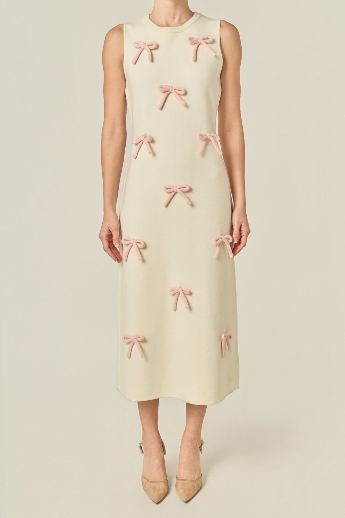 ENGLISH FACTORY - Lila Bow Midi Dress - DRESSES available at Objectrare
