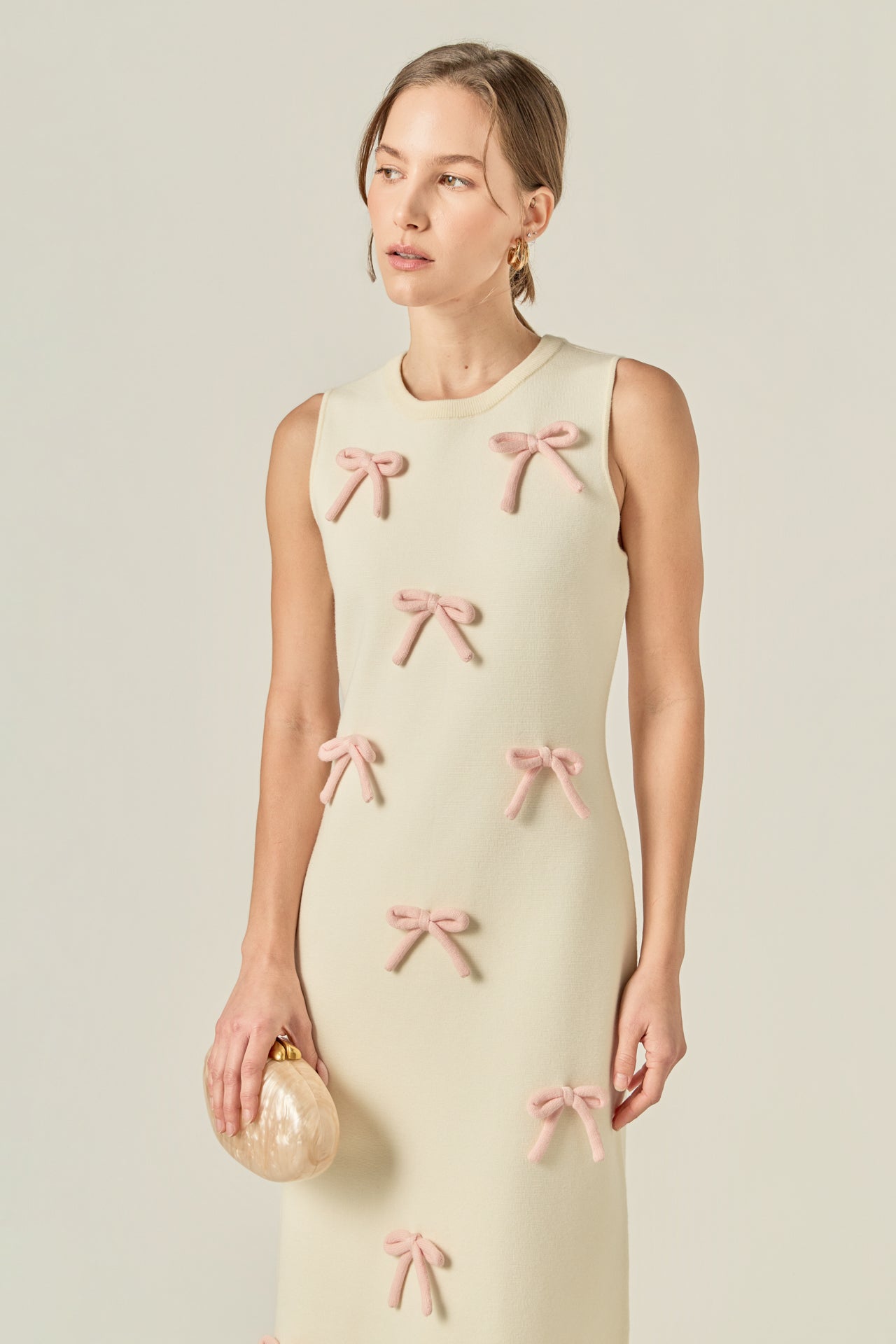 ENGLISH FACTORY - Lila Bow Midi Dress - DRESSES available at Objectrare
