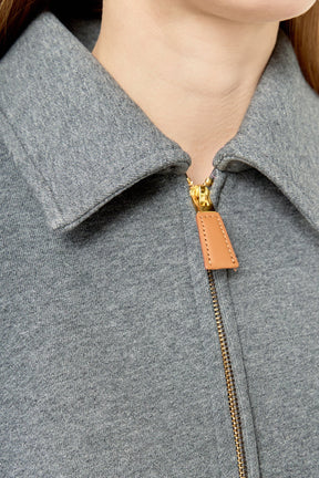 ENGLISH FACTORY - French Terry Zip-Up Jacket - JACKETS available at Objectrare