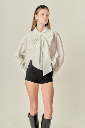 ENGLISH FACTORY - Bow Detailed Shirt - SHIRTS & BLOUSES available at Objectrare