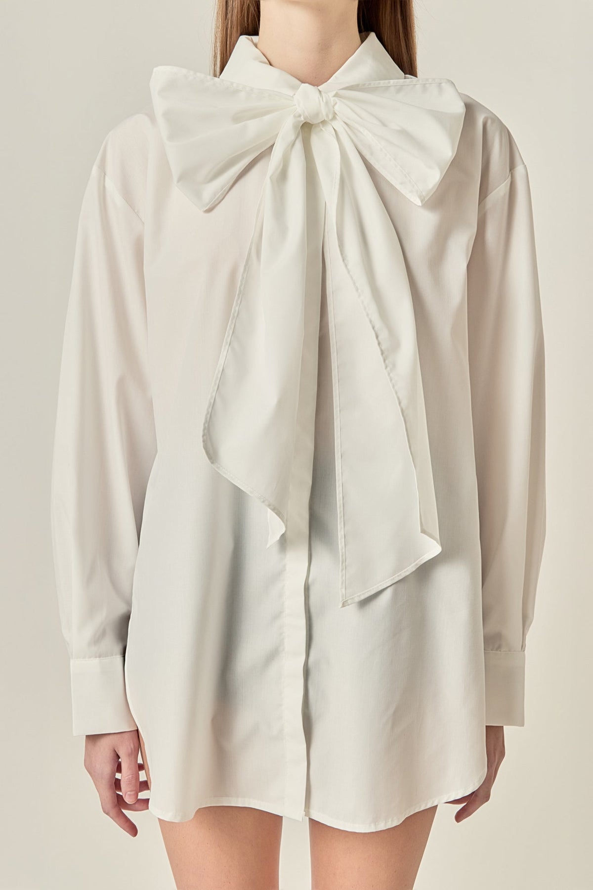 ENGLISH FACTORY - Bow Detailed Shirt - SHIRTS & BLOUSES available at Objectrare
