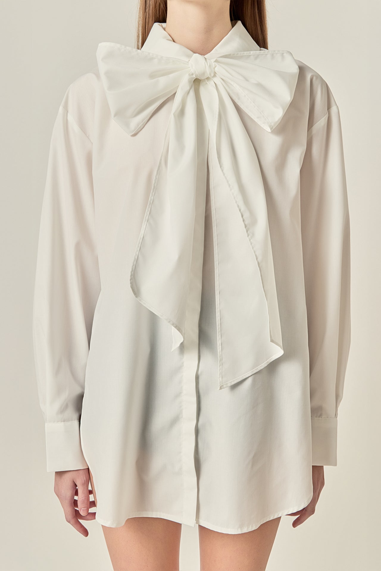 ENGLISH FACTORY - Bow Detailed Shirt - SHIRTS & BLOUSES available at Objectrare