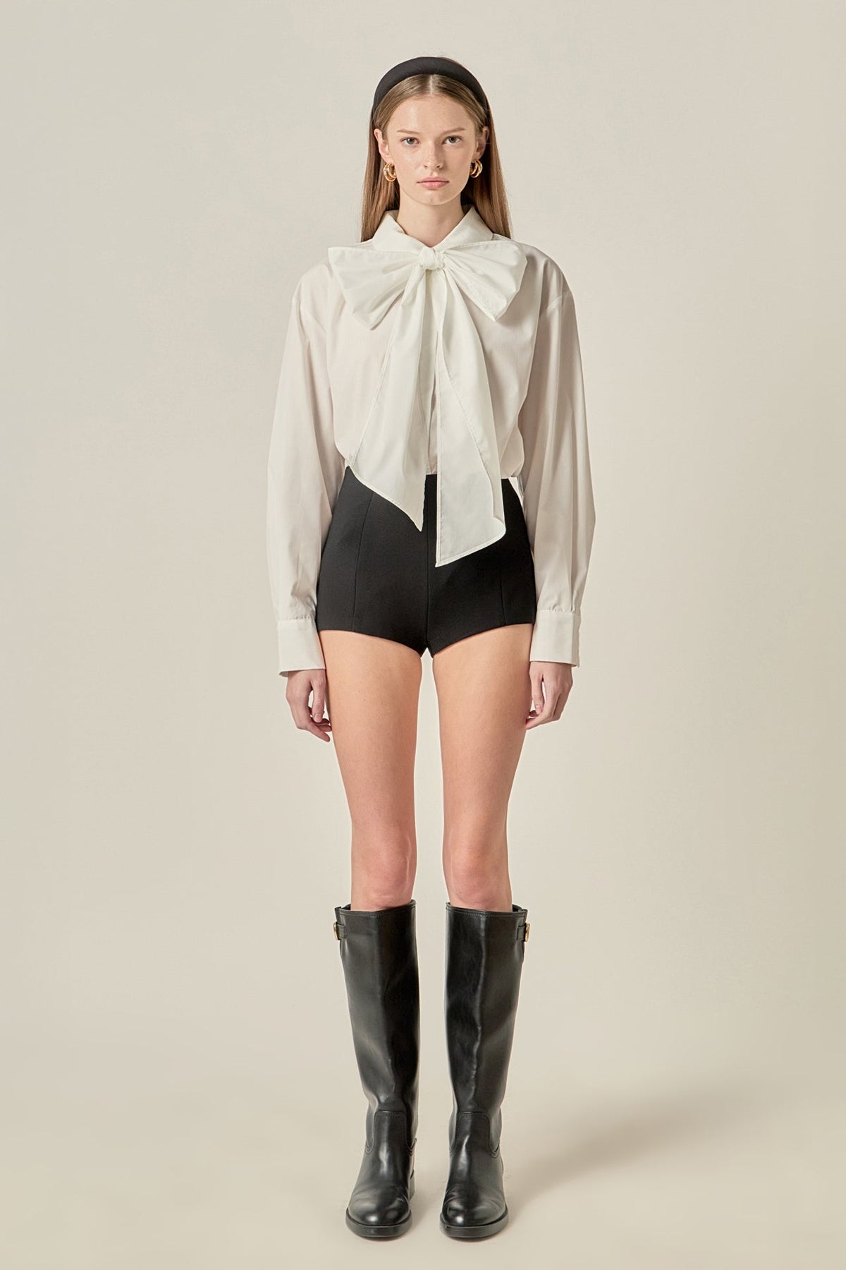 ENGLISH FACTORY - Bow Detailed Shirt - SHIRTS & BLOUSES available at Objectrare
