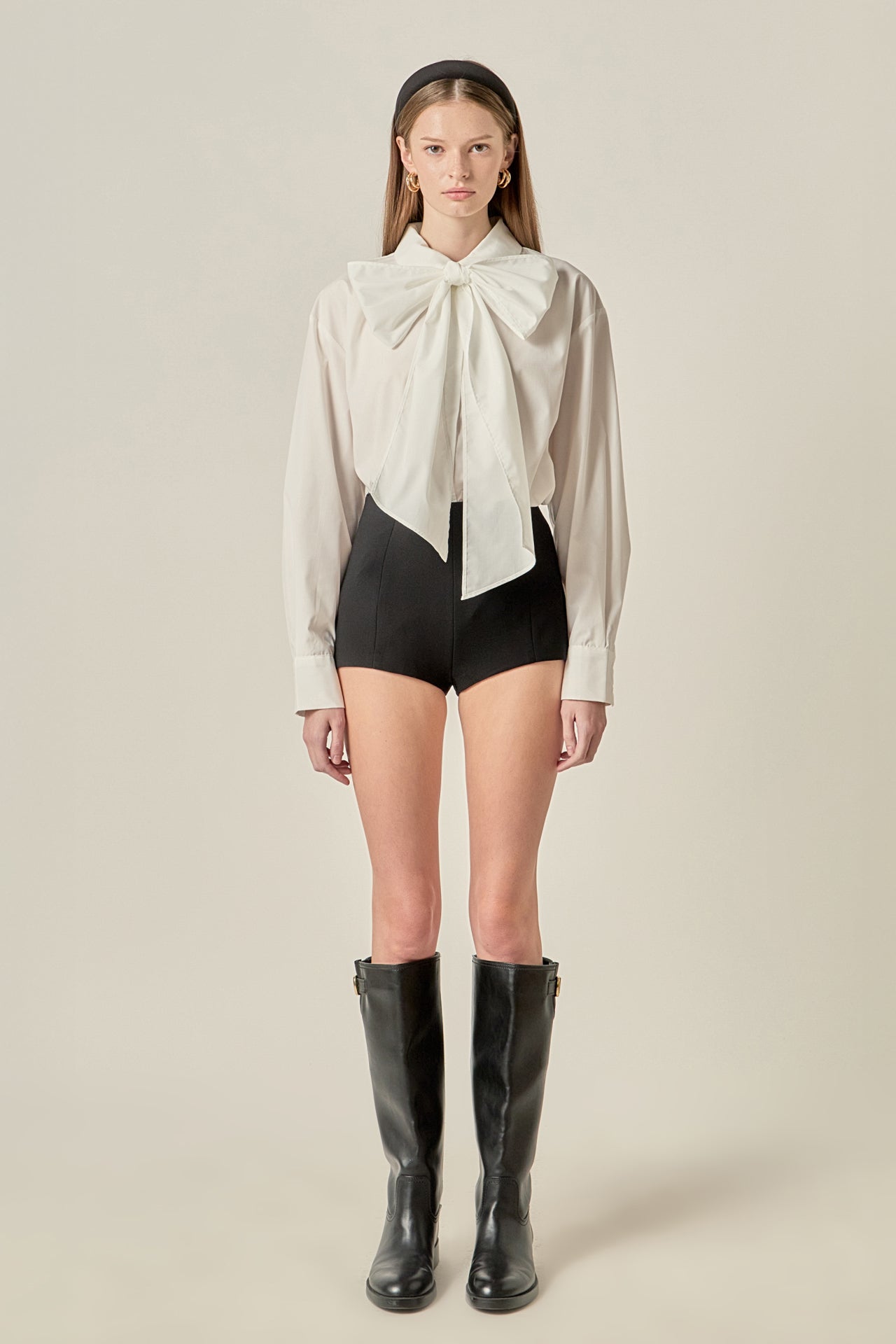 ENGLISH FACTORY - Bow Detailed Shirt - SHIRTS & BLOUSES available at Objectrare
