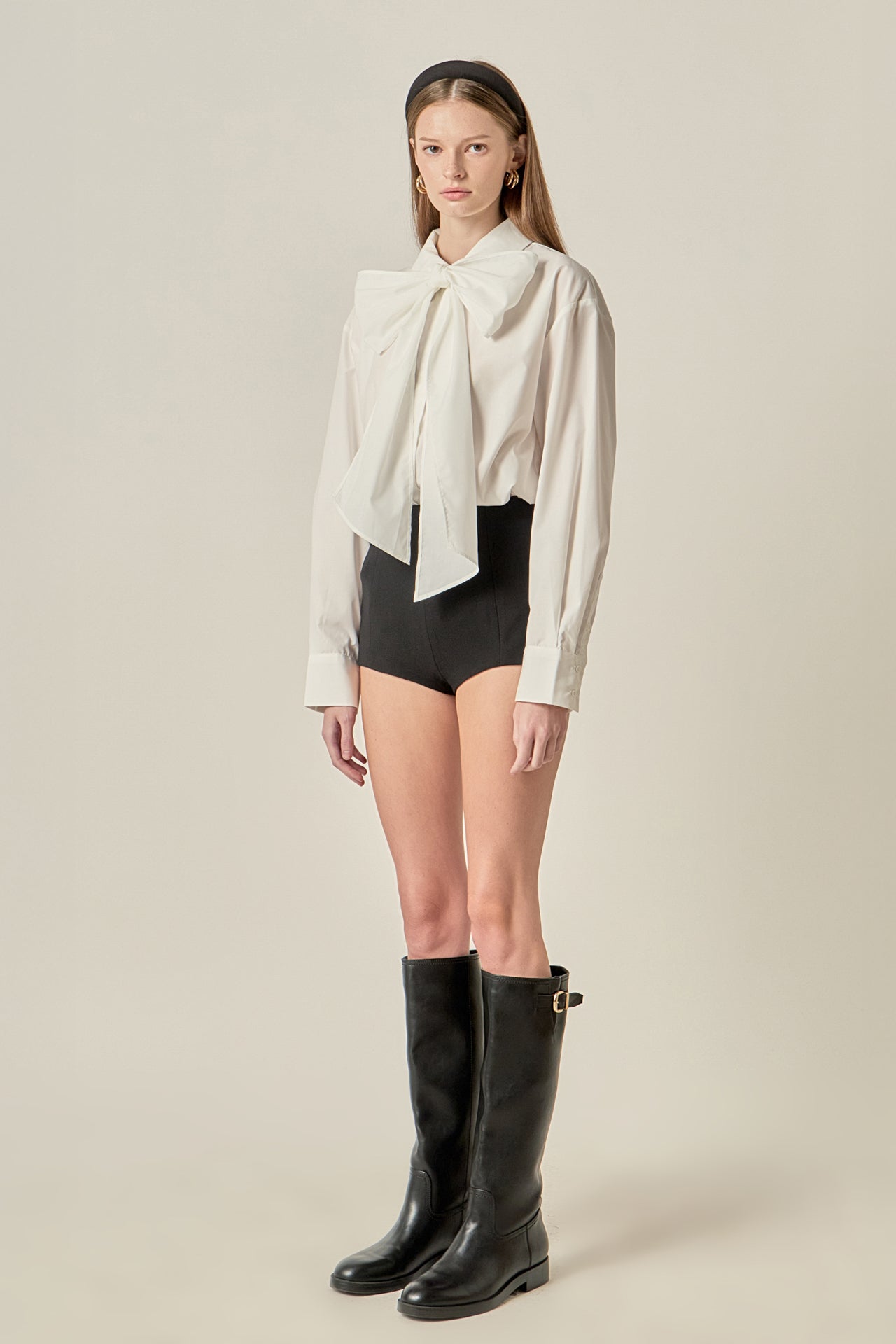 ENGLISH FACTORY - Bow Detailed Shirt - SHIRTS & BLOUSES available at Objectrare