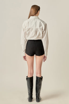 ENGLISH FACTORY - Bow Detailed Shirt - SHIRTS & BLOUSES available at Objectrare