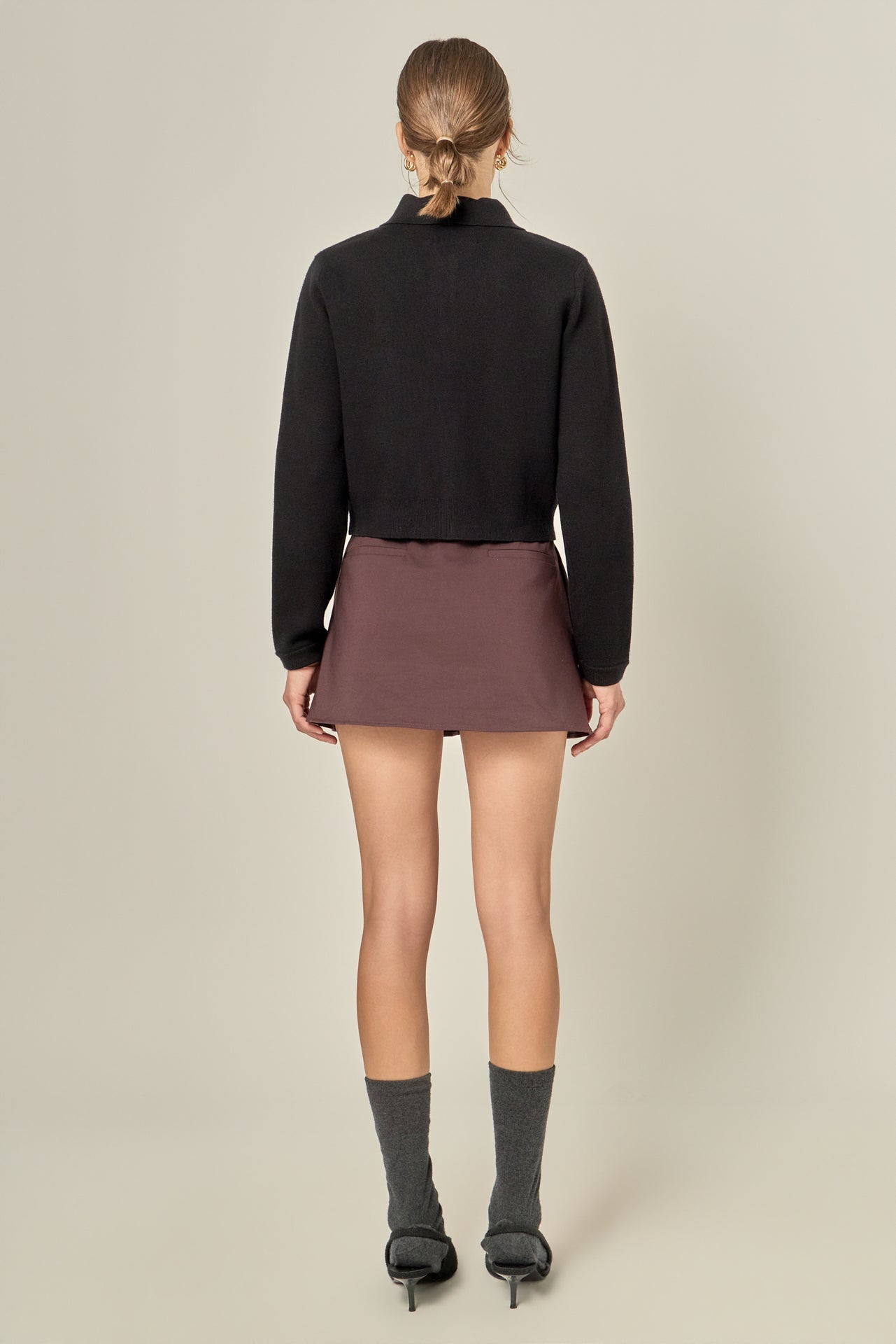 ENGLISH FACTORY - Detachable Bow Cardigan - SWEATERS & KNITS available at Objectrare