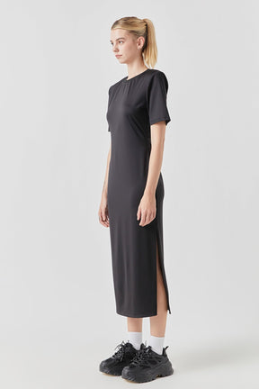 GREY LAB - Grey Lab - Power Shoulder Maxi Dress - DRESSES available at Objectrare