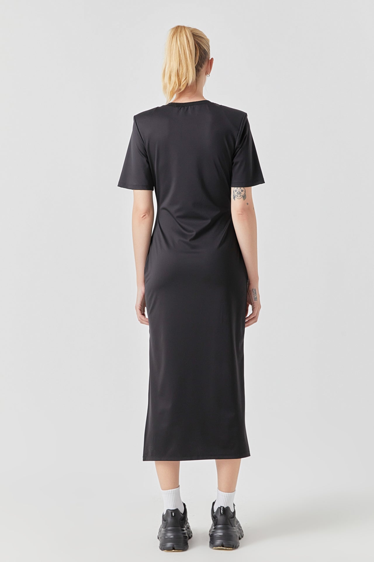 GREY LAB - Power Shoulder Maxi Dress - DRESSES available at Objectrare