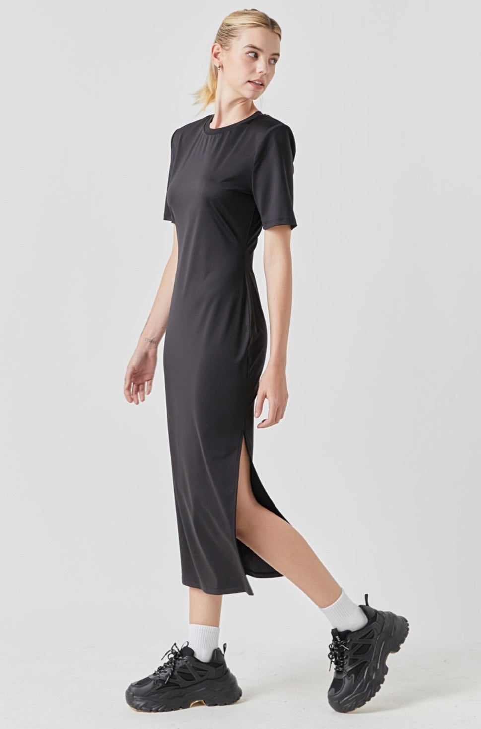 GREY LAB - Grey Lab - Power Shoulder Maxi Dress - DRESSES available at Objectrare