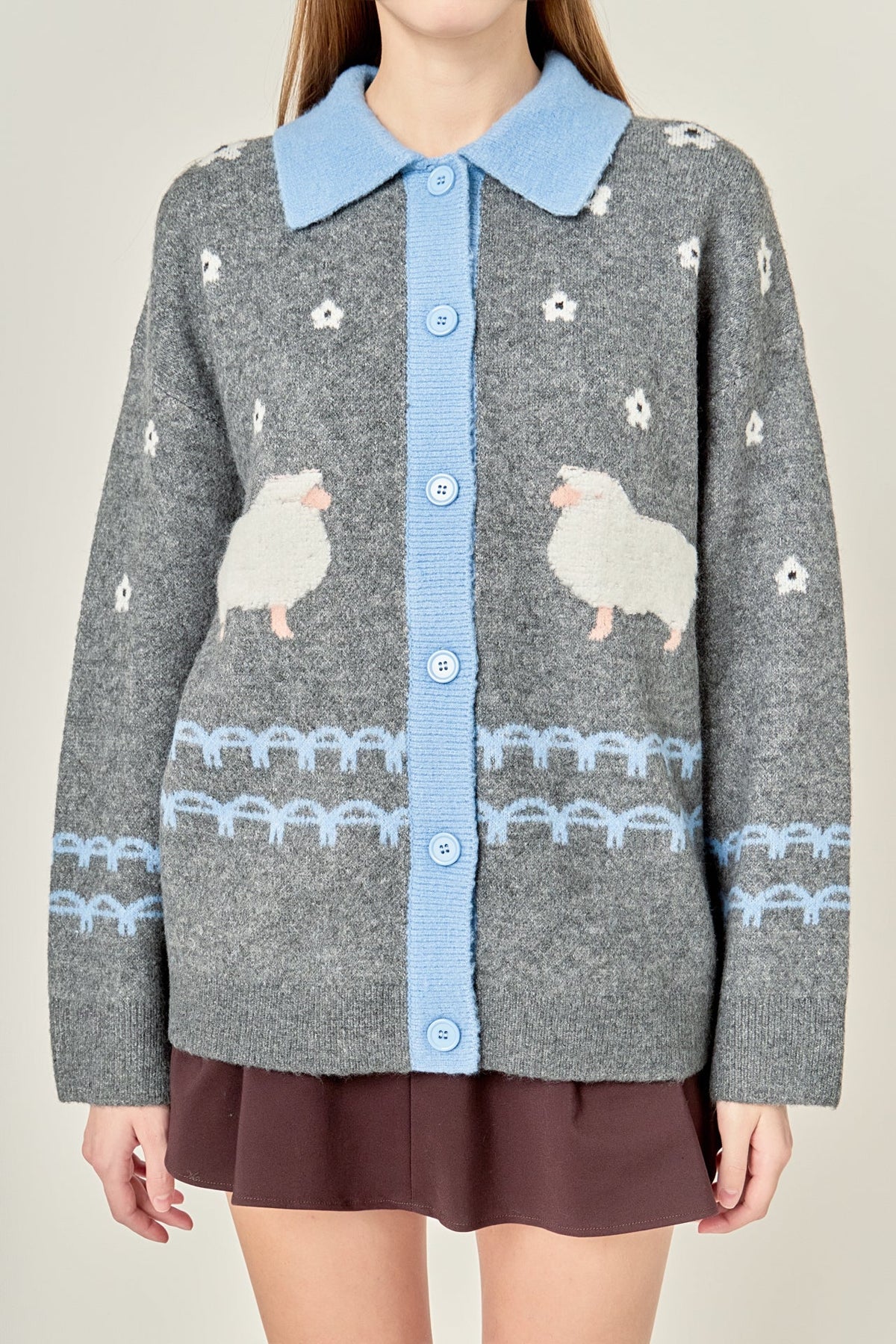 ENGLISH FACTORY - Sheep Cardigan - SWEATERS & KNITS available at Objectrare