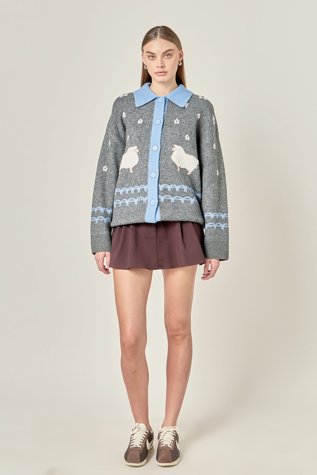 ENGLISH FACTORY - Sheep Cardigan - SWEATERS & KNITS available at Objectrare