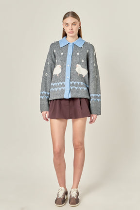 ENGLISH FACTORY - Sheep Cardigan - SWEATERS & KNITS available at Objectrare