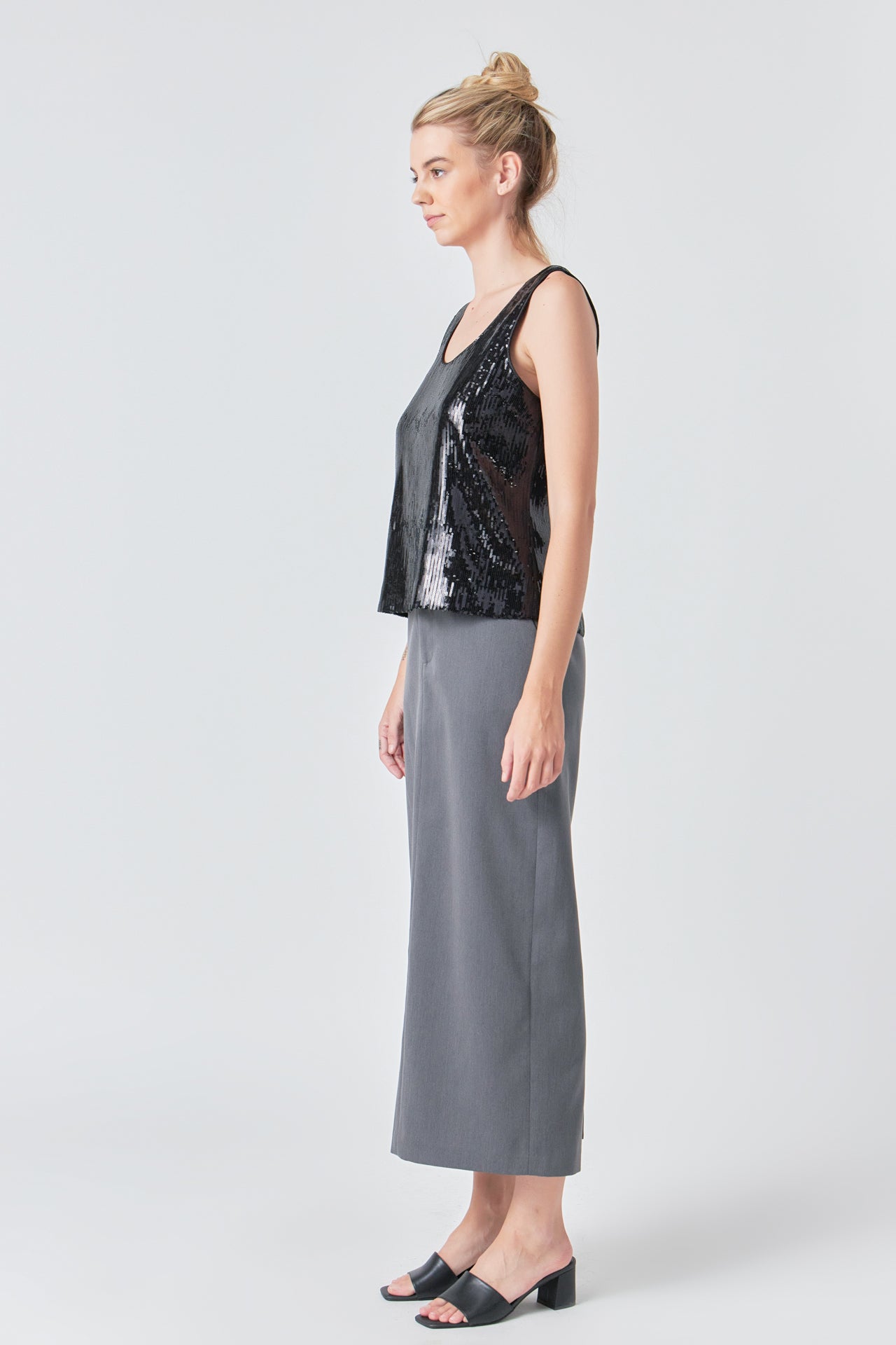 GREY LAB - Sequin Sleeveless Top - TOPS available at Objectrare