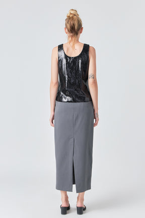 GREY LAB - Sequin Sleeveless Top - TOPS available at Objectrare