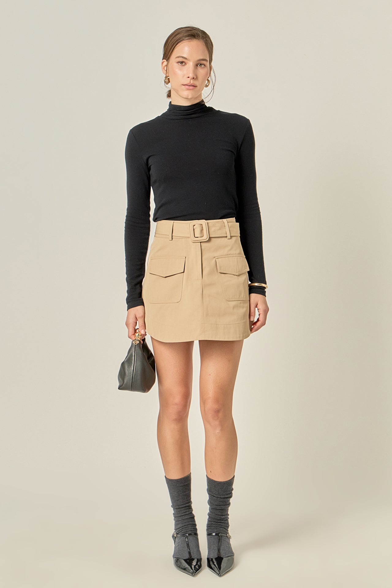 ENGLISH FACTORY - Blair Belted Mini Skirt - SKIRTS available at Objectrare