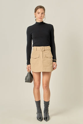 ENGLISH FACTORY - Blair Belted Mini Skirt - SKIRTS available at Objectrare