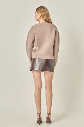 ENGLISH FACTORY - French Bulldog Sweater - SWEATERS & KNITS available at Objectrare