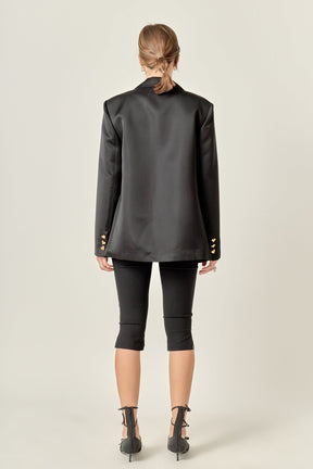 The Amoura Satin Blazer