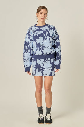 ENGLISH FACTORY - Fuzzy Flower Sweater - SWEATERS & KNITS available at Objectrare