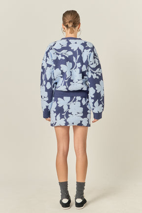 ENGLISH FACTORY - Fuzzy Flower Sweater - SWEATERS & KNITS available at Objectrare