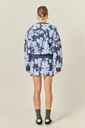 ENGLISH FACTORY - Fuzzy Flower Sweater - SWEATERS & KNITS available at Objectrare
