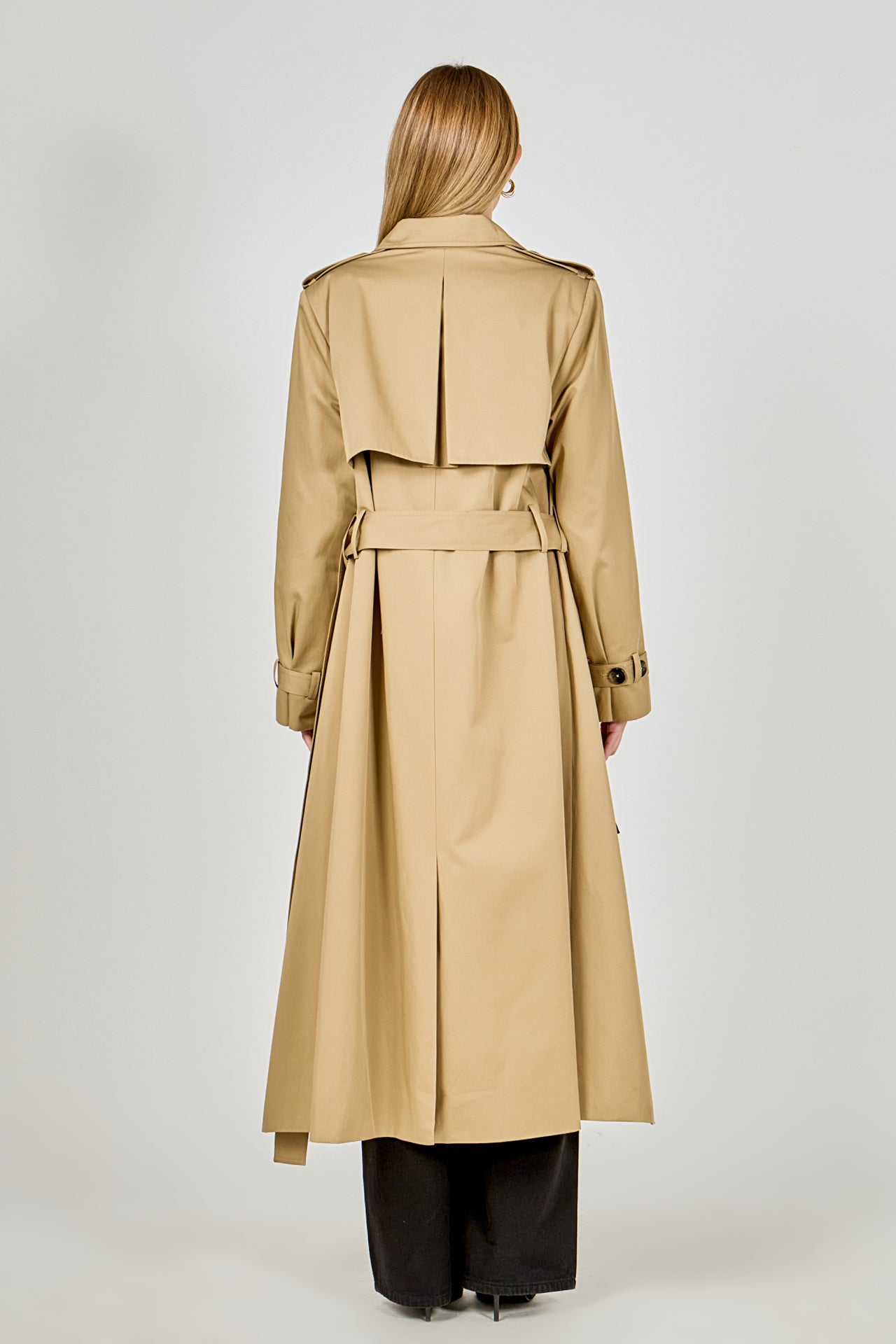 High Low Hem Trench Coat