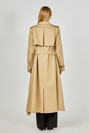 ENDLESS ROSE - High Low Trench Coat - COATS available at Objectrare