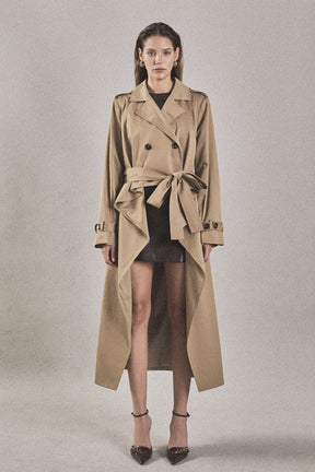 High Low Trench Coat