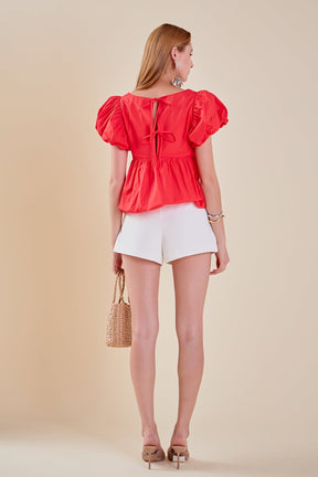 ENGLISH FACTORY - Bubble Hem Top - TOPS available at Objectrare