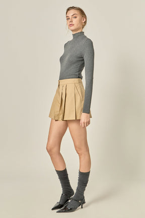 ENGLISH FACTORY - Tuck Detailed Shorts - SHORTS available at Objectrare