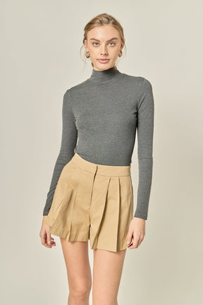 ENGLISH FACTORY - Tuck Detailed Shorts - SHORTS available at Objectrare