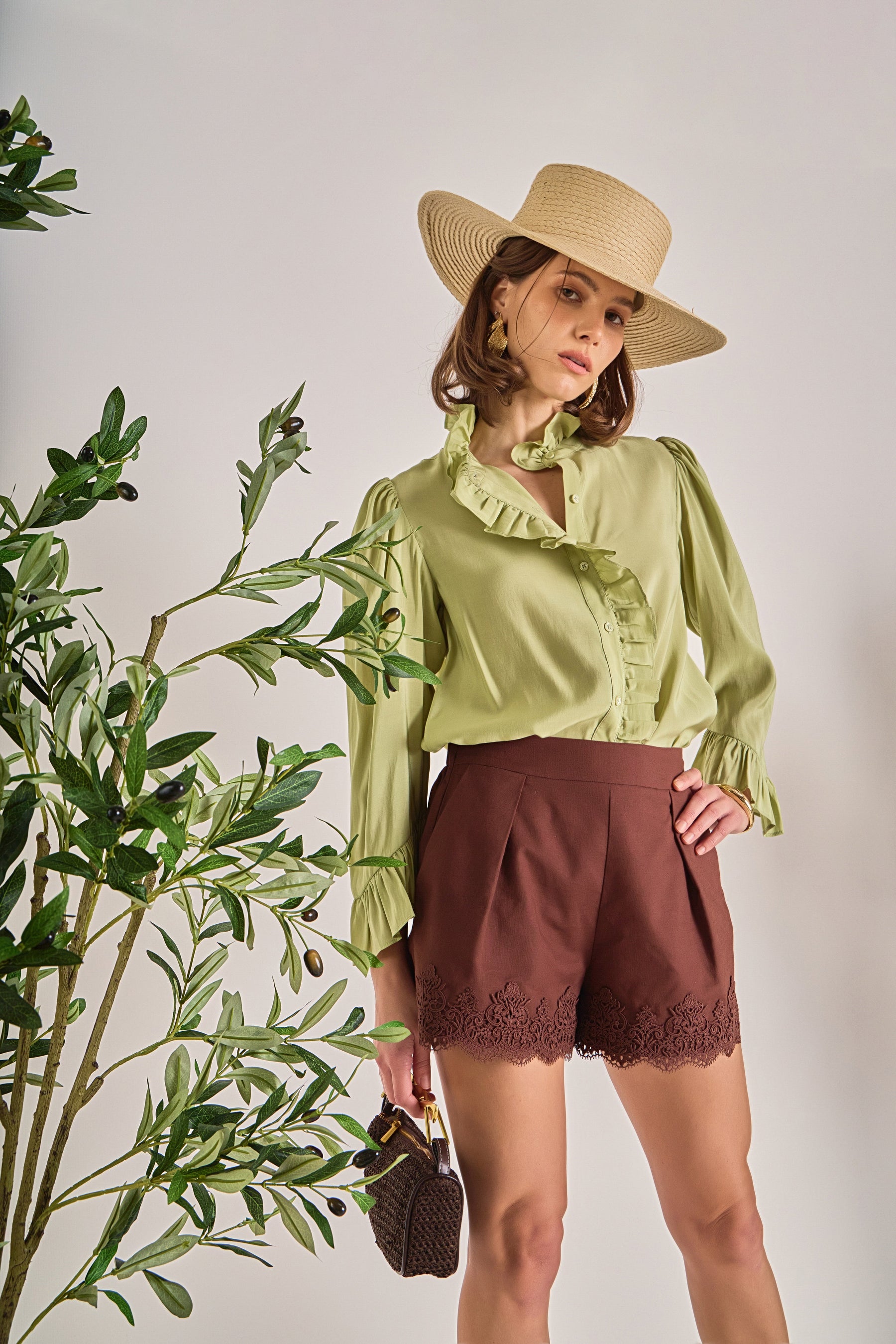 ENGLISH FACTORY - Ruffle Blouse - TOPS available at Objectrare