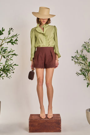 ENGLISH FACTORY - Ruffle Blouse - TOPS available at Objectrare