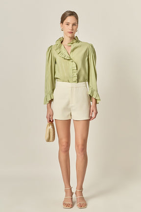 ENGLISH FACTORY - Ruffle Blouse - TOPS available at Objectrare