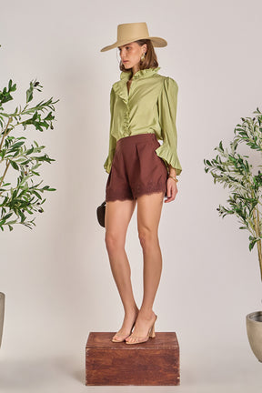 ENGLISH FACTORY - Ruffle Blouse - TOPS available at Objectrare