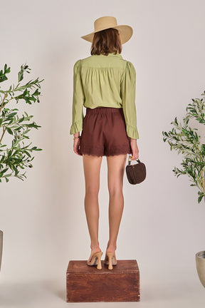 ENGLISH FACTORY - Ruffle Blouse - TOPS available at Objectrare