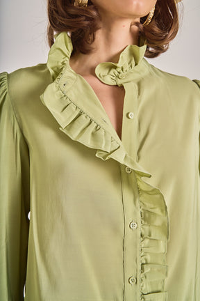 ENGLISH FACTORY - Ruffle Blouse - TOPS available at Objectrare