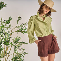 ENGLISH FACTORY - Ruffle Blouse - TOPS available at Objectrare