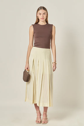 ENGLISH FACTORY - Sheer Pleated Skirt - SKIRTS available at Objectrare