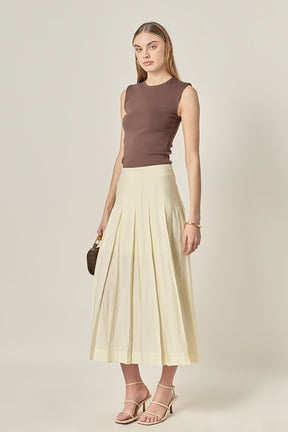 ENGLISH FACTORY - Sheer Pleated Skirt - SKIRTS available at Objectrare
