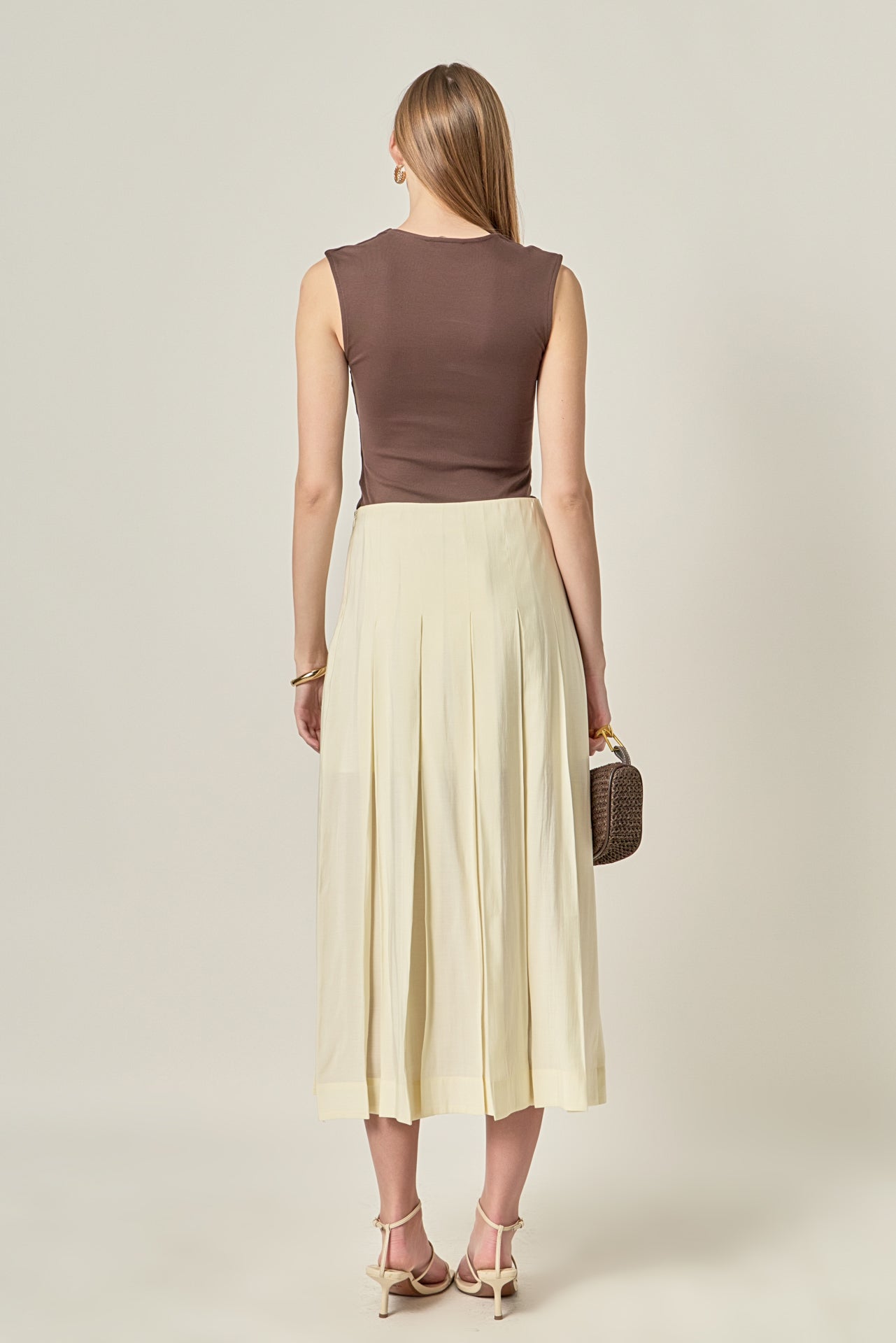 ENGLISH FACTORY - Sheer Pleated Skirt - SKIRTS available at Objectrare