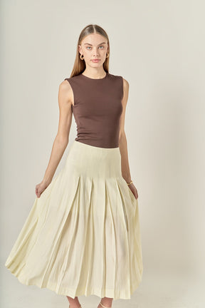 ENGLISH FACTORY - Sheer Pleated Skirt - SKIRTS available at Objectrare