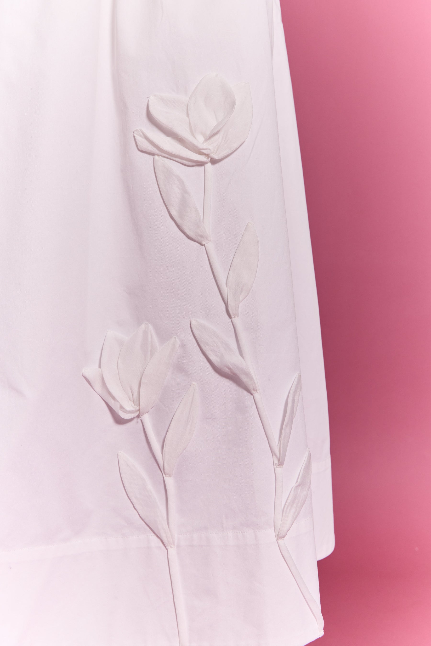 ENGLISH FACTORY - Floral Applique Midi Skirt - SKIRTS available at Objectrare